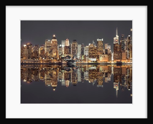 Manhattan skyline at twilight by Assaf Frank